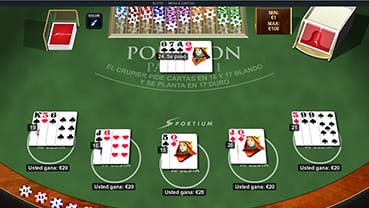 blackjack pontoon en sportium