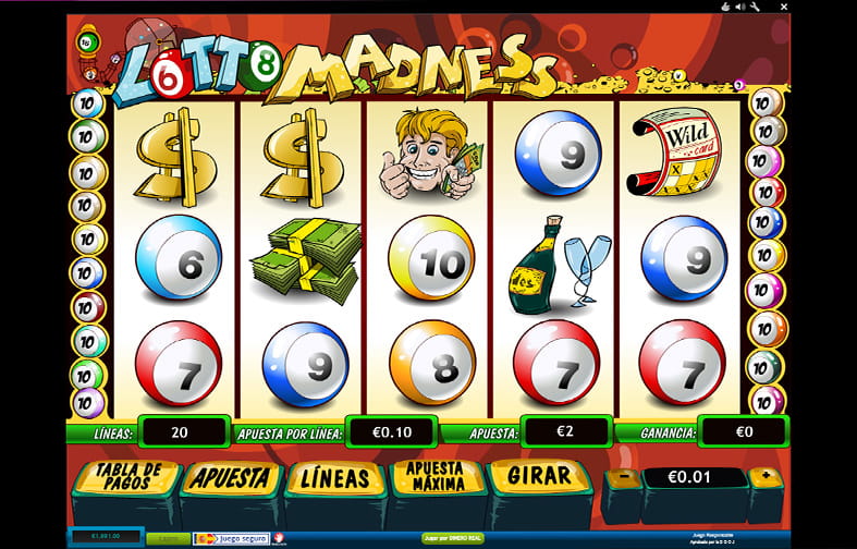 Lottomadness slot de Playtech